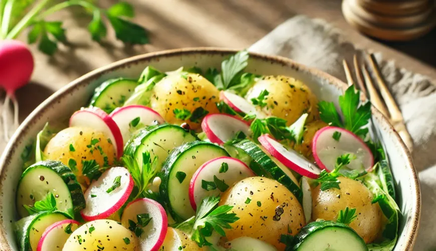 Wypróbuj letnią sałatkę ziemniaczaną pełną świeżych smaków