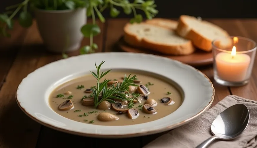 Znajdź inspirację we francuskiej zupie pieczarkowej