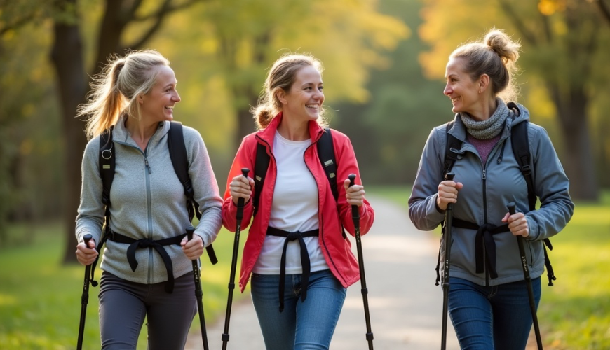 Nordic walking to chodzenie z kijkami, które angażuje całe ciało i nie niszczy stawów.