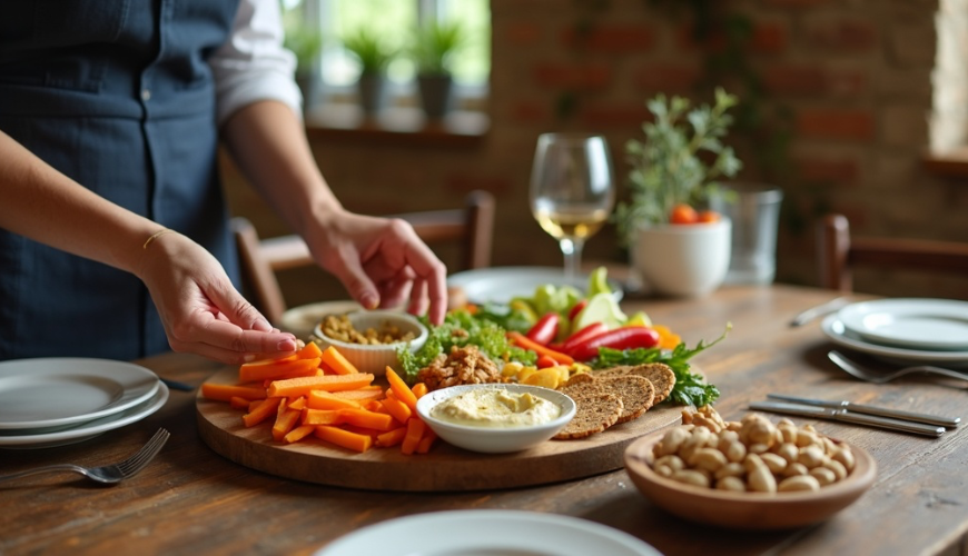 Szybka przekąska, która jest świeża i zdrowsza, składa się z kilku zwykłych składników z lodówki.