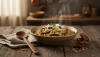 Aromatyczne kroupoto z leśnymi borowikami, czyli risotto z kaszy jęczmiennej