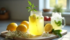 Bezowa lemoniada jest idealnym orzeźwieniem na słoneczne dni.