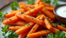Marchewkowe frytki mogą zastąpić te ziemniaczane, ponieważ są lżejsze, pachnące i pięknie się przypr