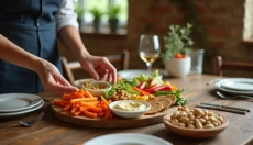 Szybka przekąska, która jest świeża i zdrowsza, składa się z kilku zwykłych składników z lodówki.