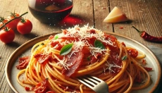 Naucz się przygotowywać tradycyjne spaghetti amatriciana