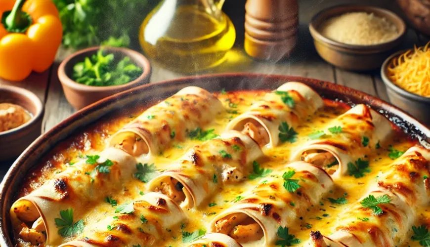 Pieczone w piekarniku tortille z kurczakiem należą do najlepszych przepisów